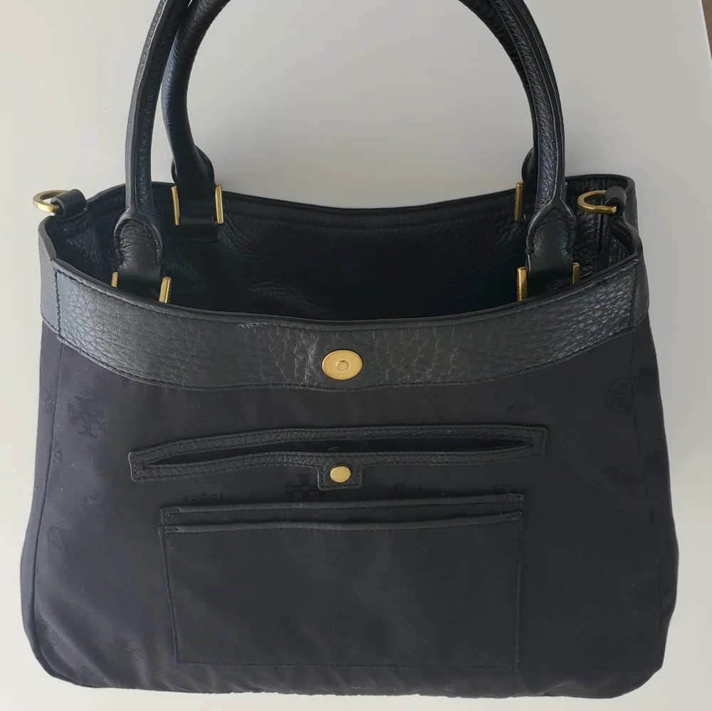 Tory Burch Black Francis Satchel / Crossbody Bag